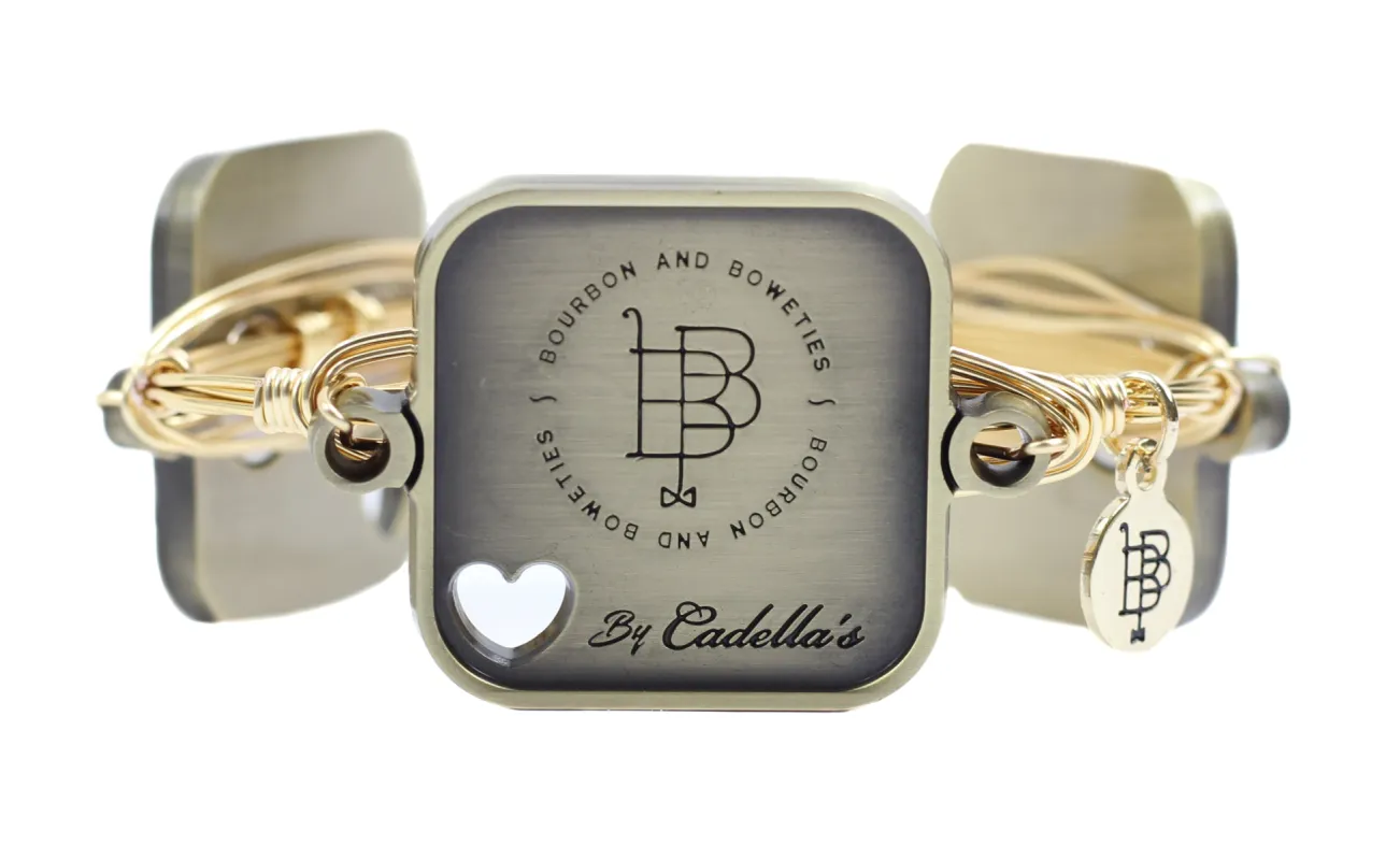 Cadella's xx Bourbon and Boweties Triple Photo Tile Bangle made by Bourbon and Bowties