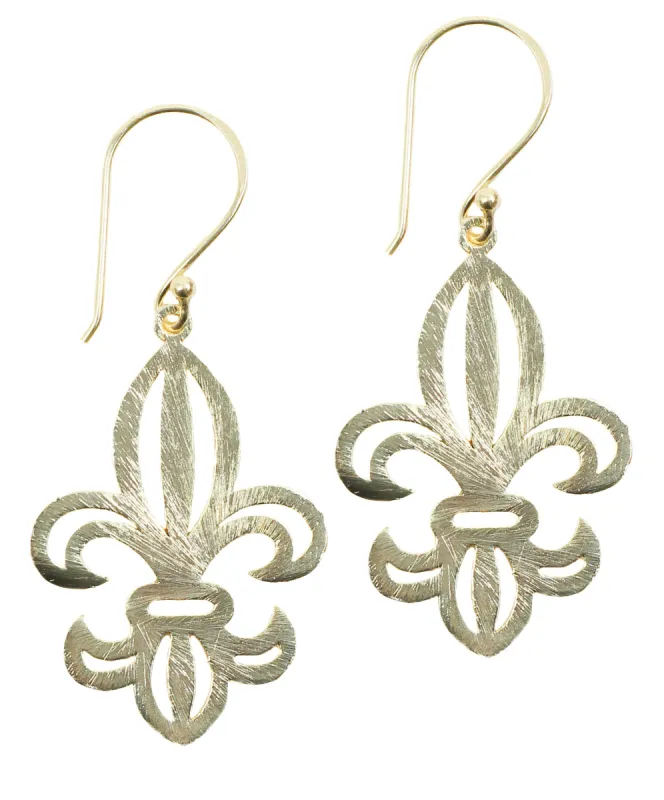 Fleur De Lis Earring sold by Bourbon and Bowties