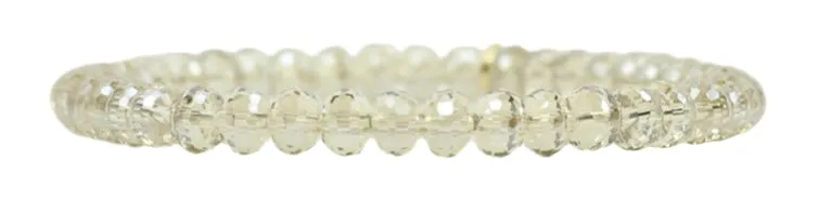 Stacker Stretch Bracelet - 6mm Champagne Donut sold by Bourbon and Bowties