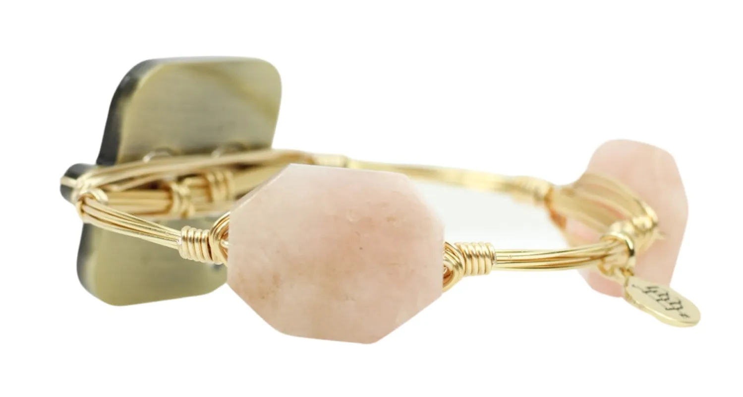 Cadella's xx Bourbon and Boweties Single Photo Tile Bangle - Peach made by Bourbon and Bowties