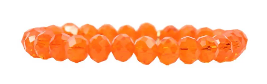 Stacker Stretch Bracelet - Clear Orange sold by Bourbon and Bowties
