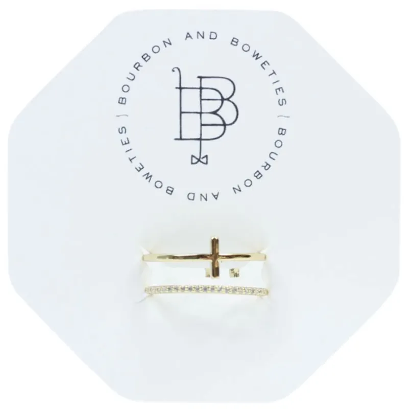 The Double Cross Ring sold by Bourbon and Bowties