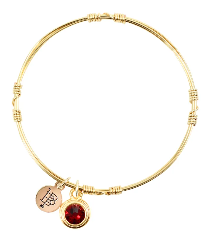Birthstone Bangle Stacker sold by Bourbon and Bowties