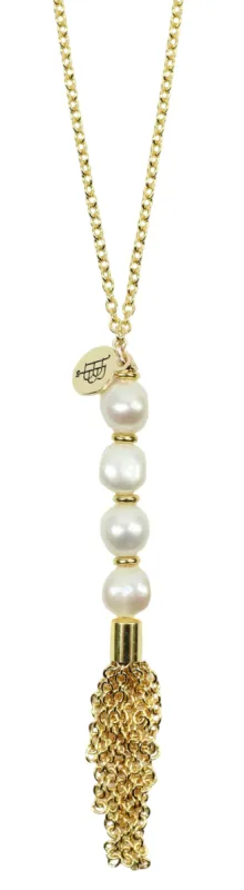 The Pearl Mimi Necklace sold by Bourbon and Bowties