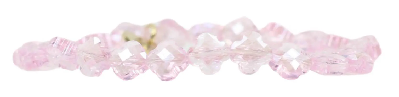 Stacker Stretch Bracelet - Pink Clover sold by Bourbon and Bowties