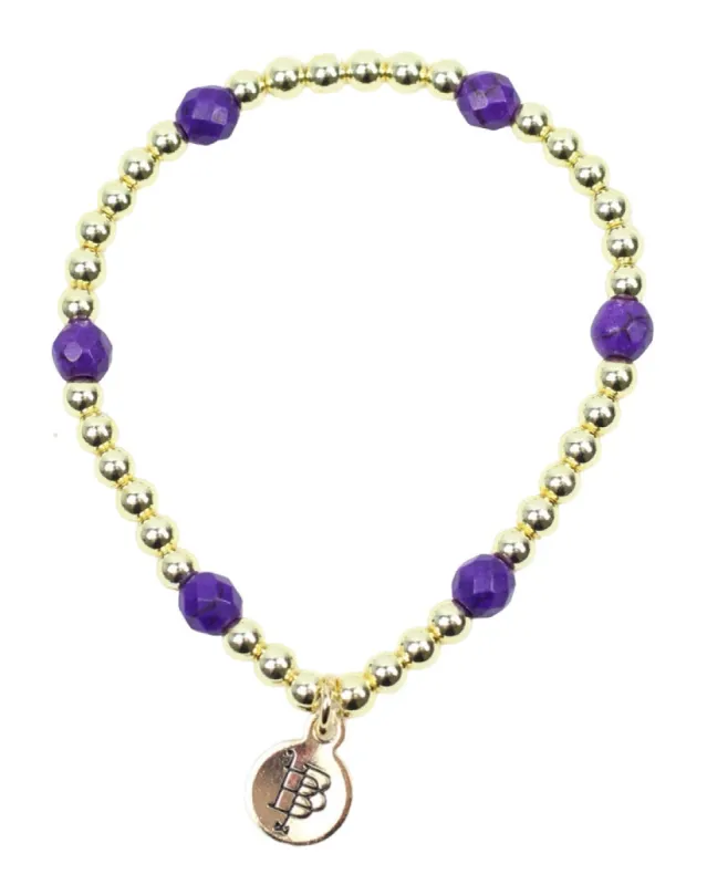 Lexi Stacker Bracelet - Purple sold by Bourbon and Bowties