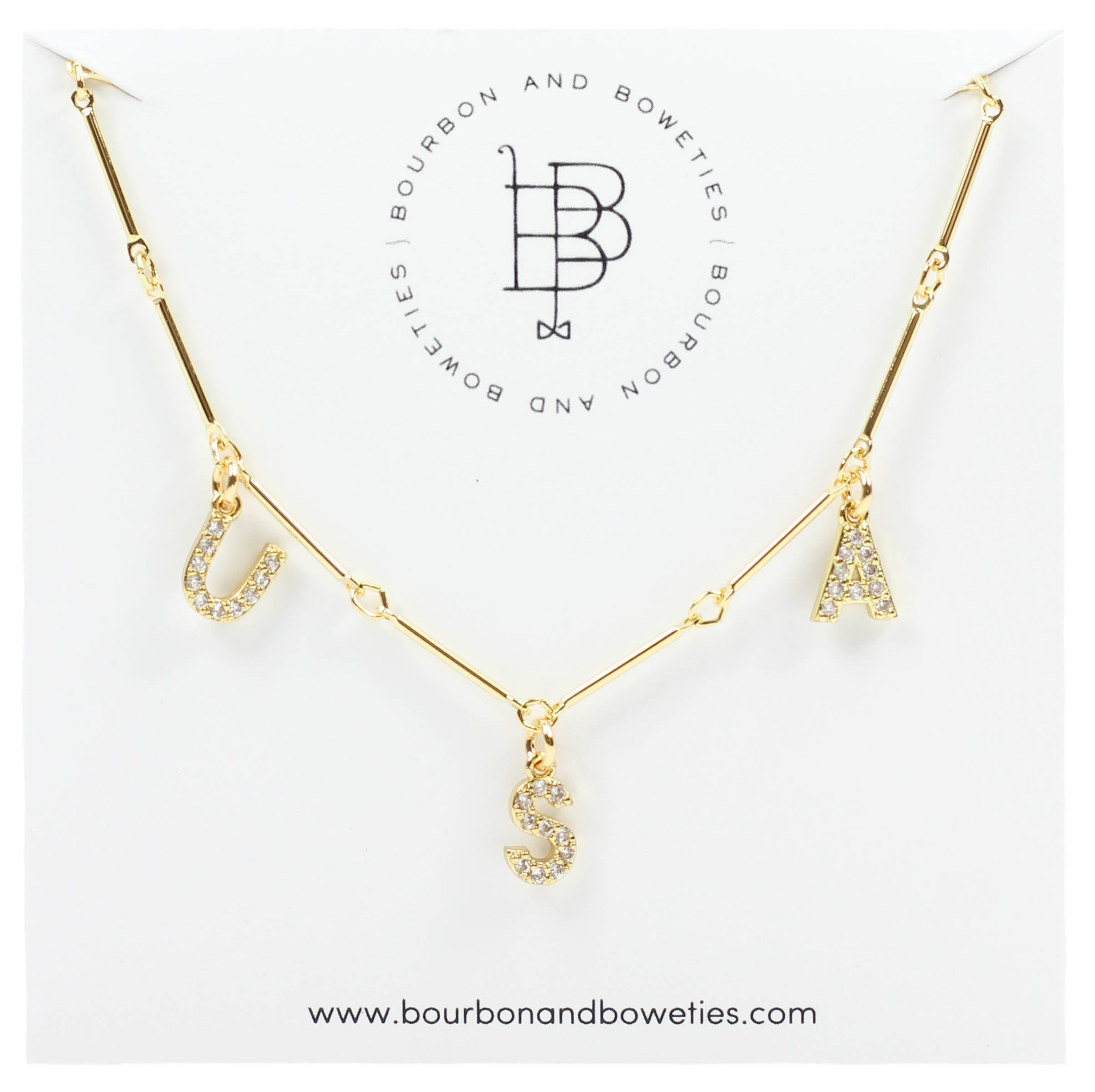 USA Necklace sold by Bourbon and Bowties