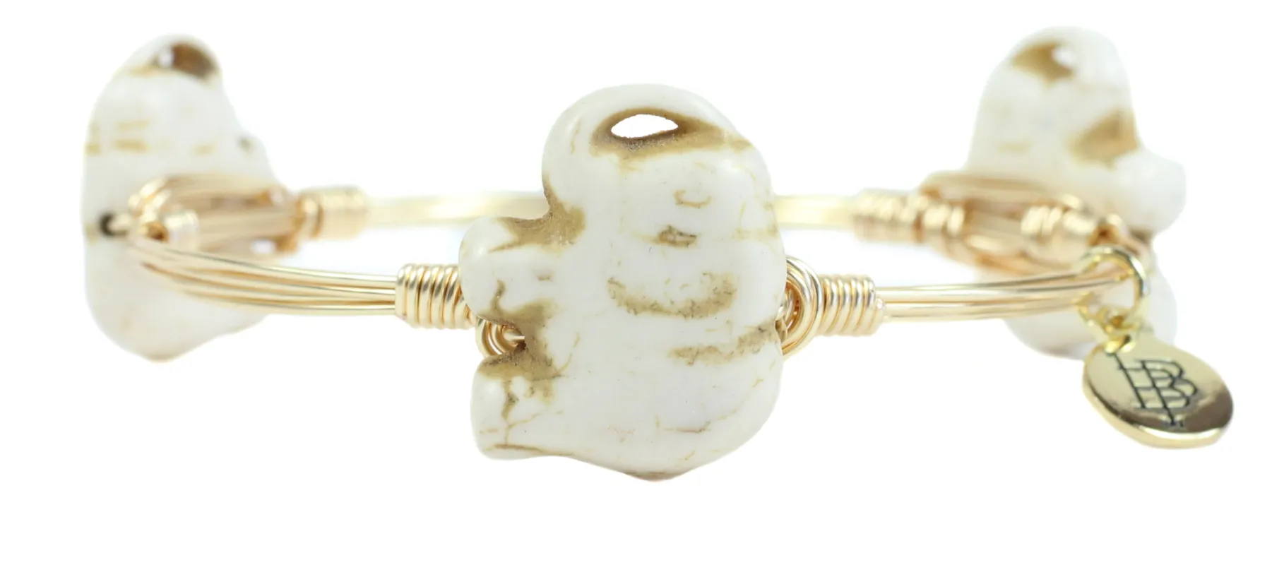 White Elephant Bangle Bracelet sold by Bourbon and Bowties
