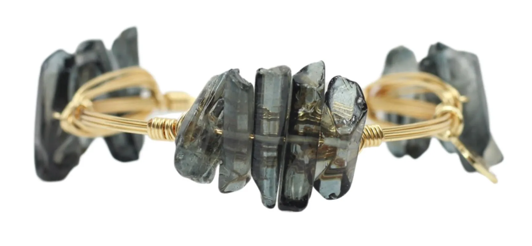 The Estelle Bangle Bracelet sold by Bourbon and Bowties