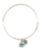Birthstone Bangle Stacker - Silver sold by Bourbon and Bowties