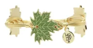 The Autumn Leaf Bangle Bracelet - Green sold by Bourbon and Bowties