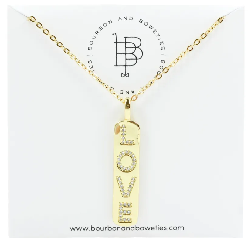 The Love Necklace sold by Bourbon and Bowties