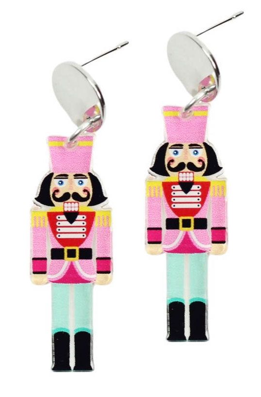 The Pink Nutcracker Earring sold by Bourbon and Bowties product image thumbnail 2