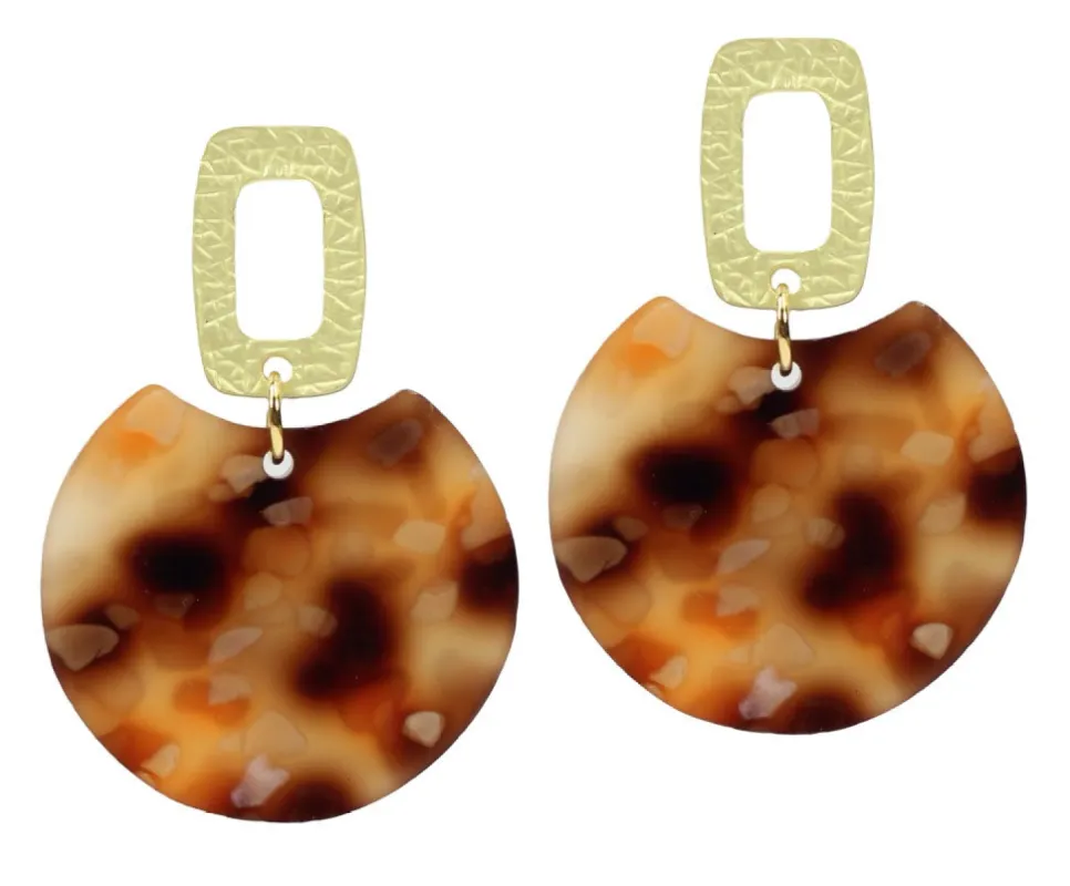 The Leighton Earring - Maple sold by Bourbon and Bowties