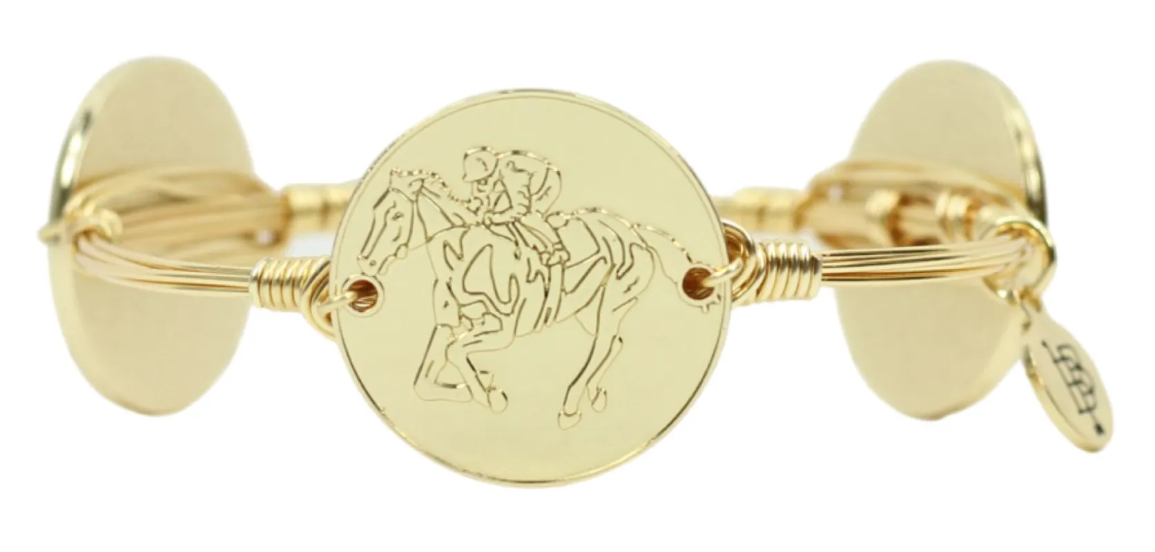 The Running Horse Bangle Bracelet sold by Bourbon and Bowties