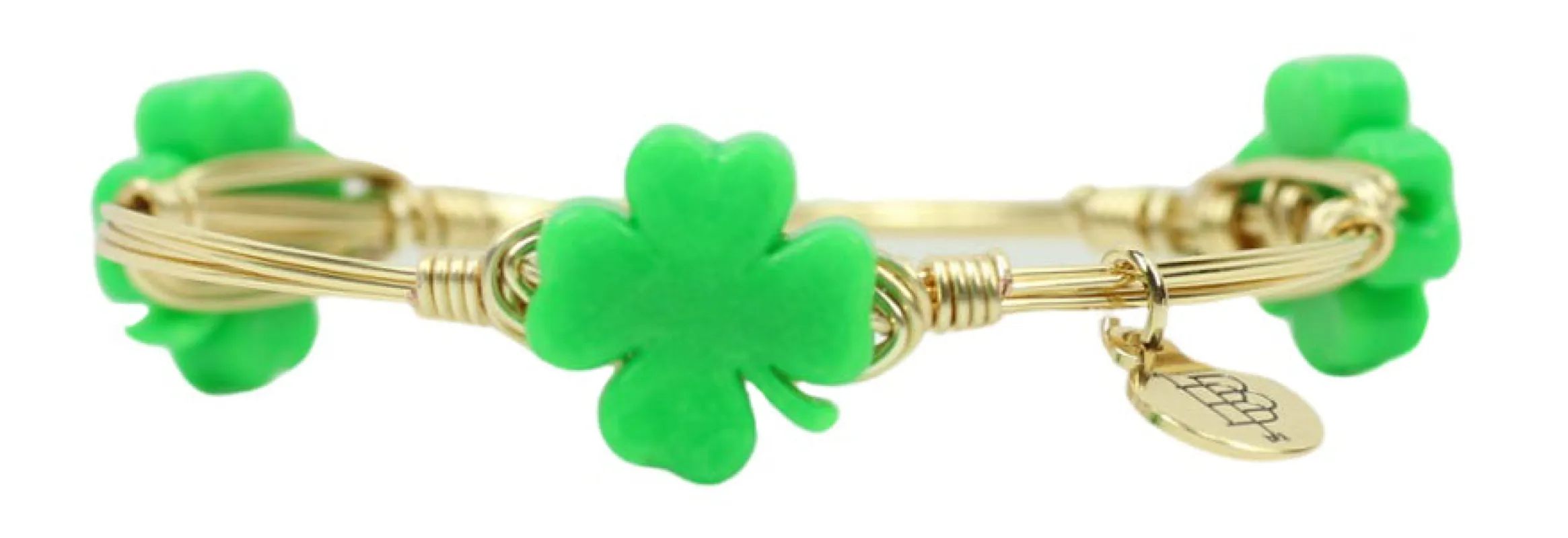 The Mini Clover Bangle Bracelet sold by Bourbon and Bowties