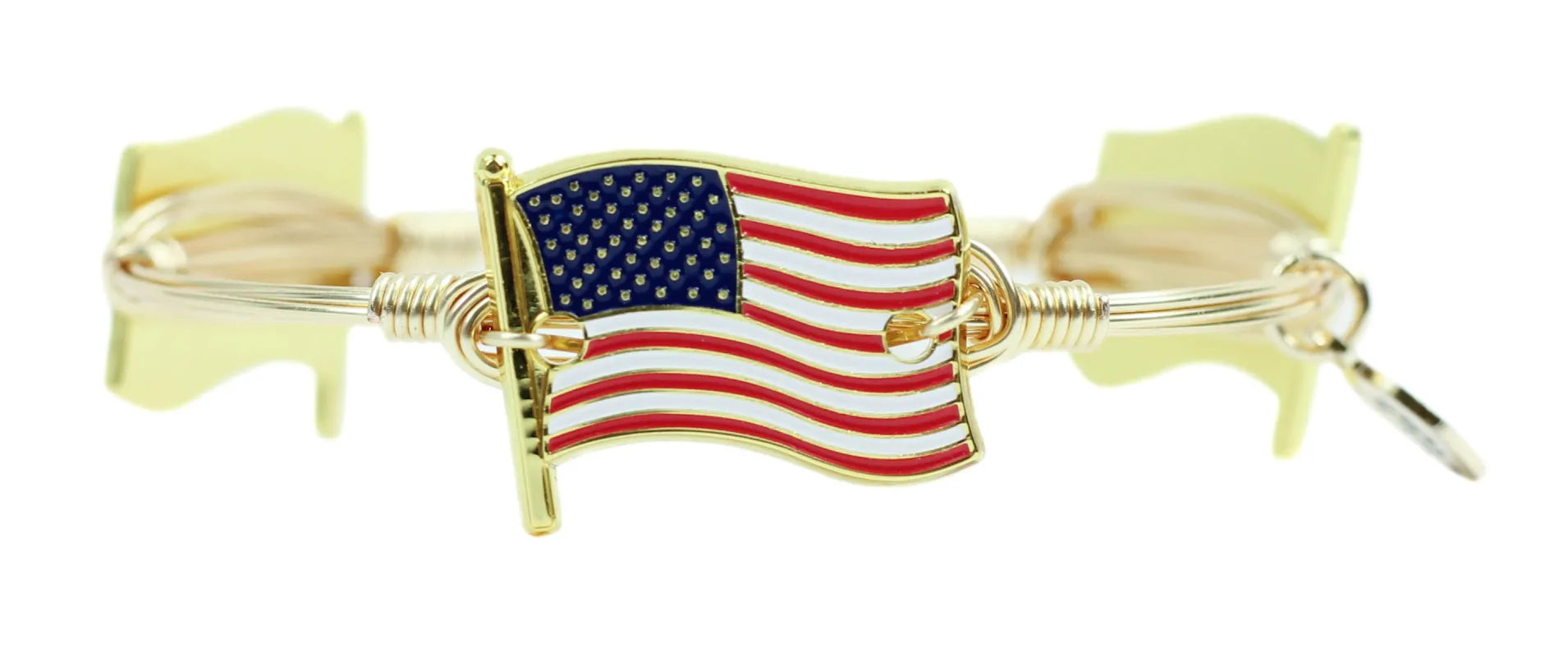 The American Flag Bangle Bracelet sold by Bourbon and Bowties