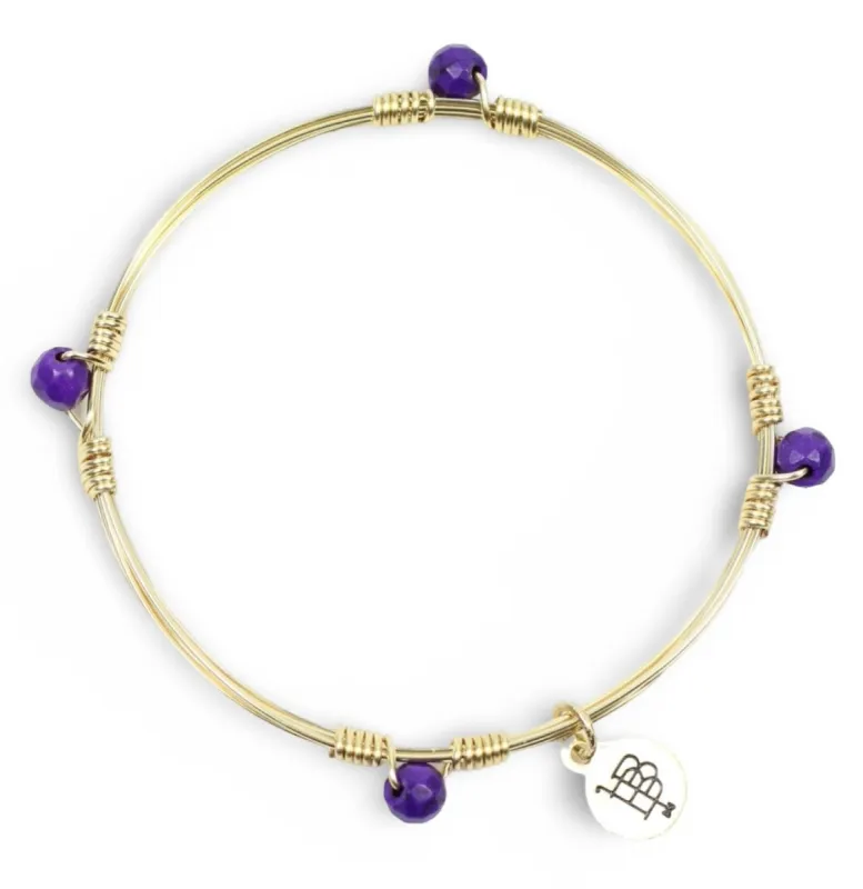 The Morgan Bangle - Purple sold by Bourbon and Bowties