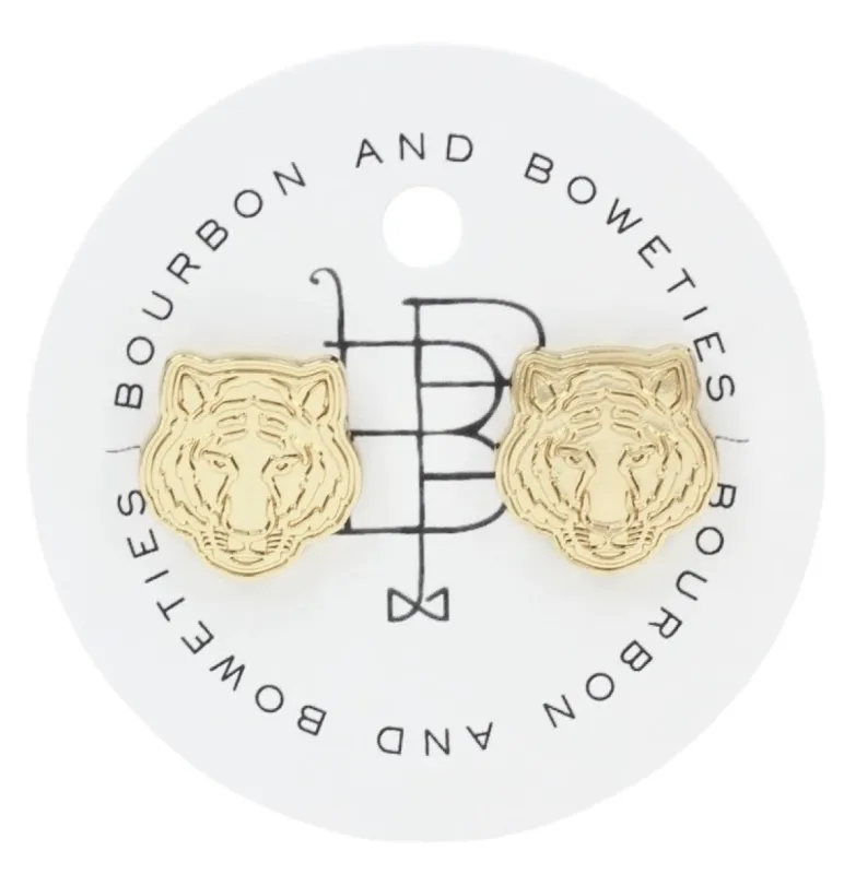 The Tiger Stud Earring sold by Bourbon and Bowties