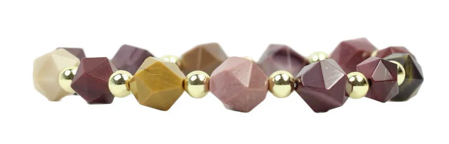 Shelby Stretch Bracelet - Mookaite sold by Bourbon and Bowties