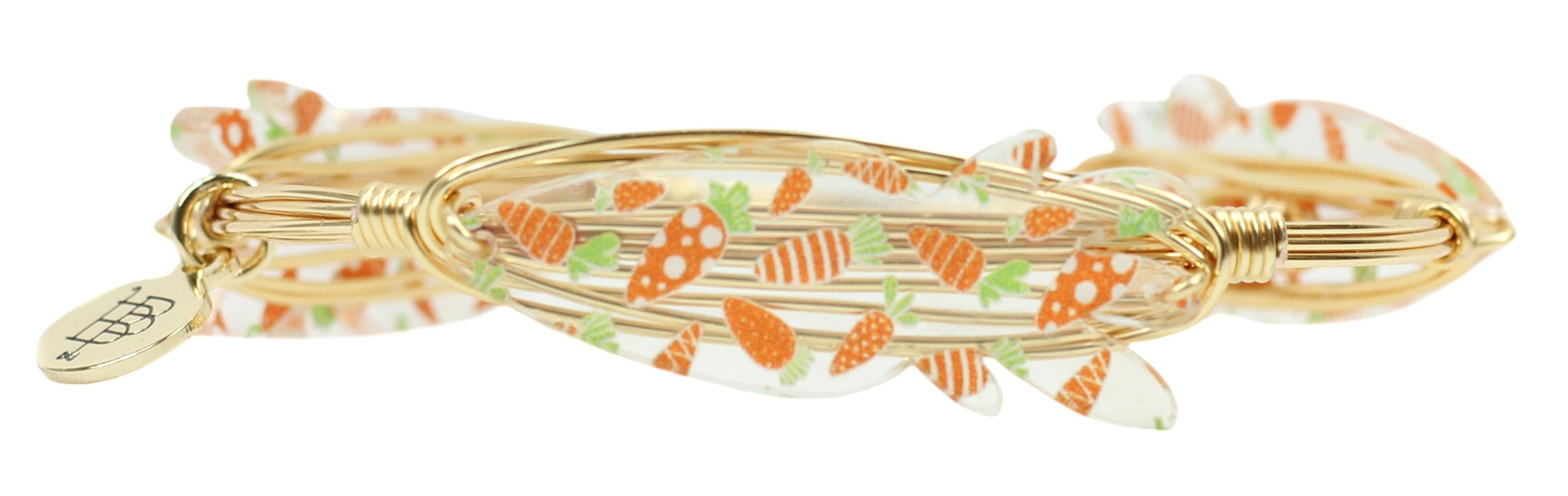 The Carrot Bangle Bracelet sold by Bourbon and Bowties