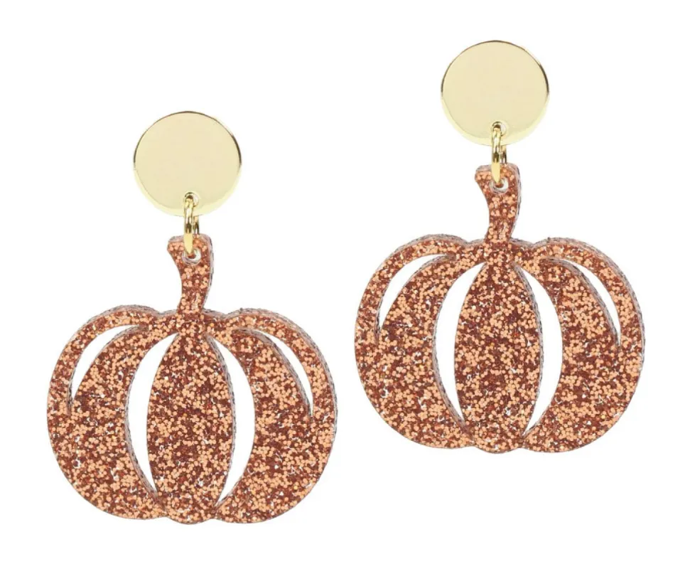 The Spiced Pumpkin Earring sold by Bourbon and Bowties