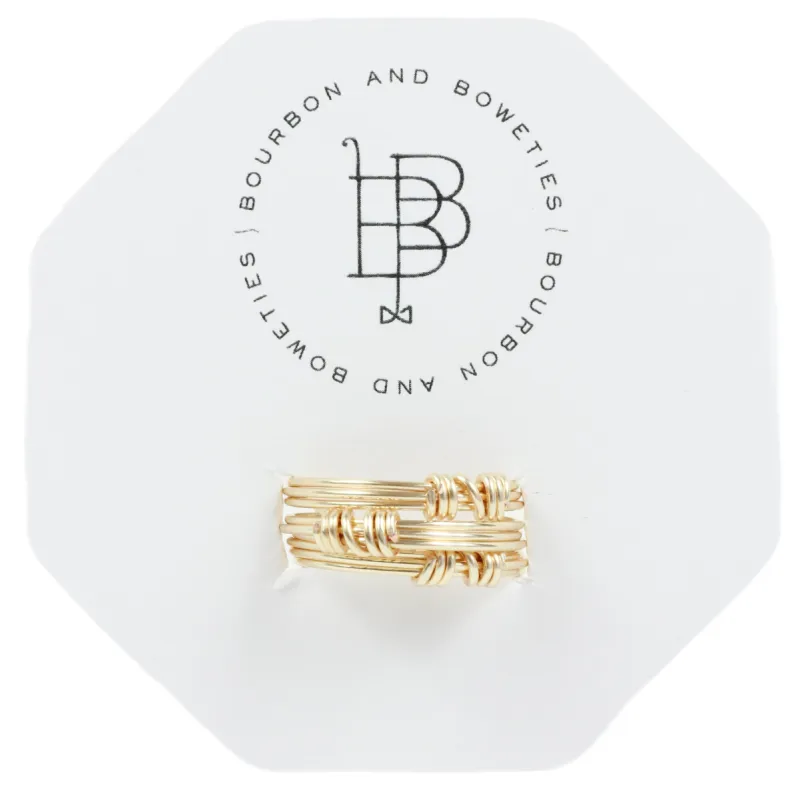 Gold Stackable Ring Set sold by Bourbon and Bowties