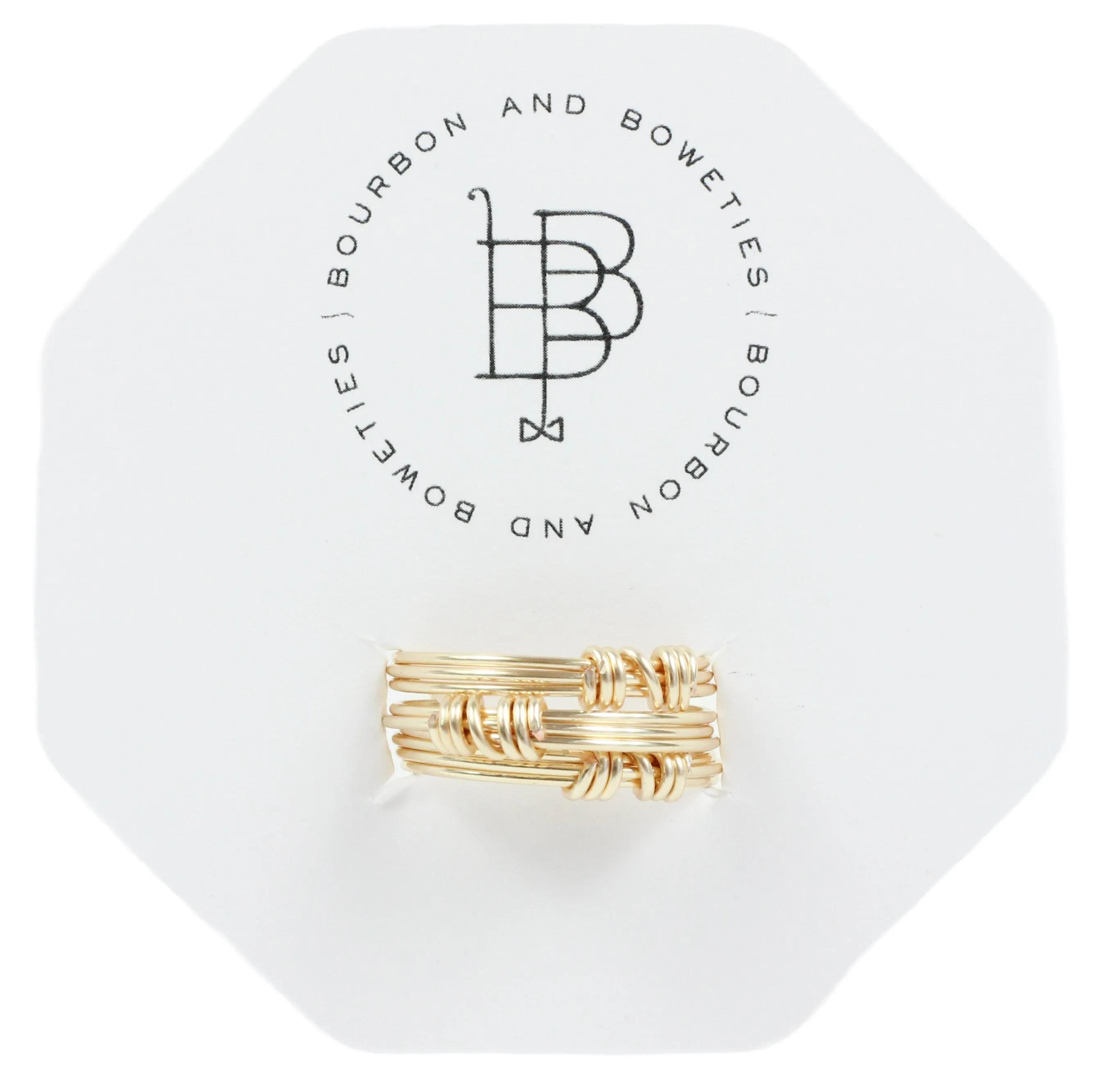 Gold Stackable Ring Set sold by Bourbon and Bowties