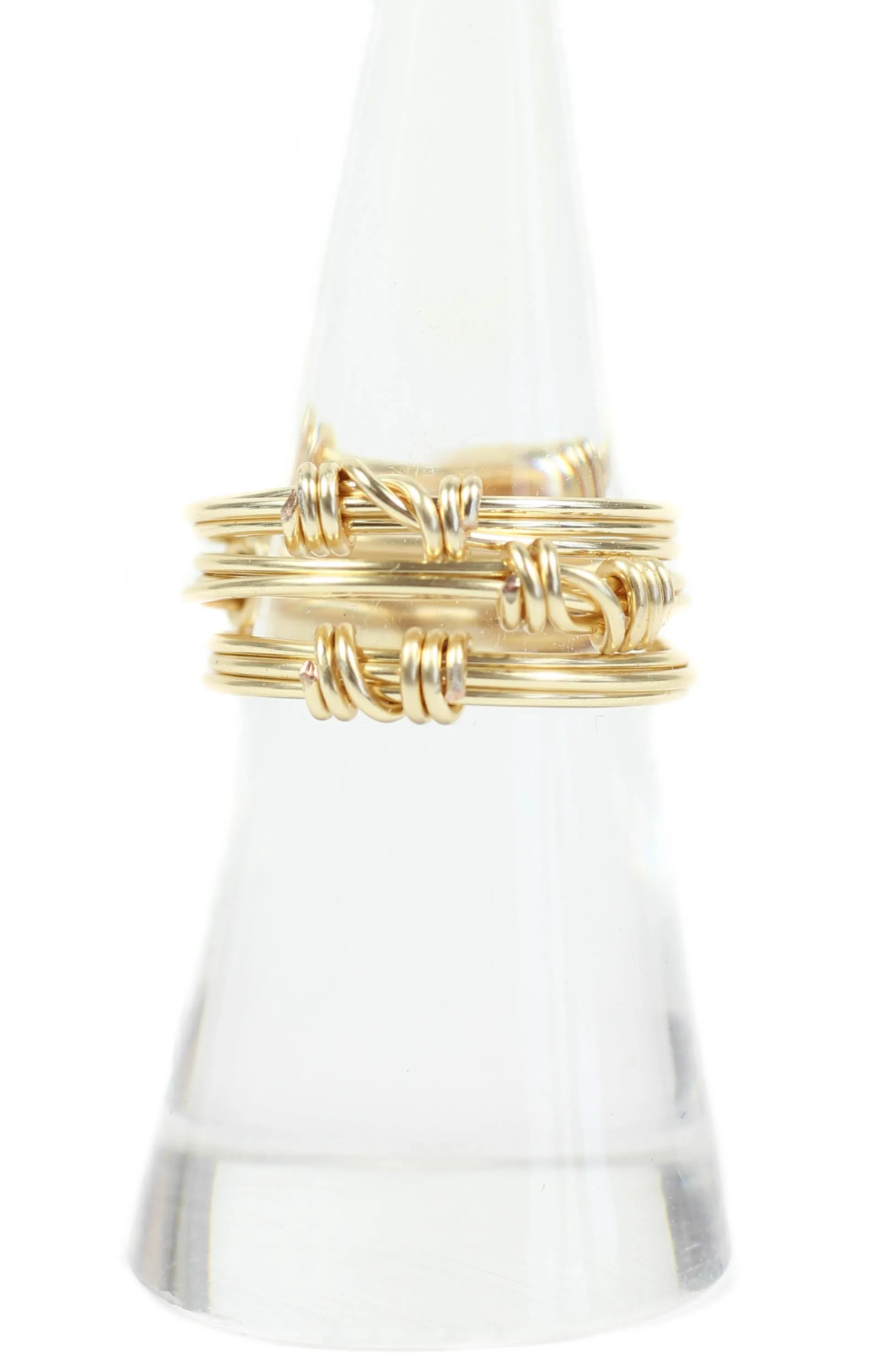 Gold Stackable Ring Set sold by Bourbon and Bowties product image thumbnail 2
