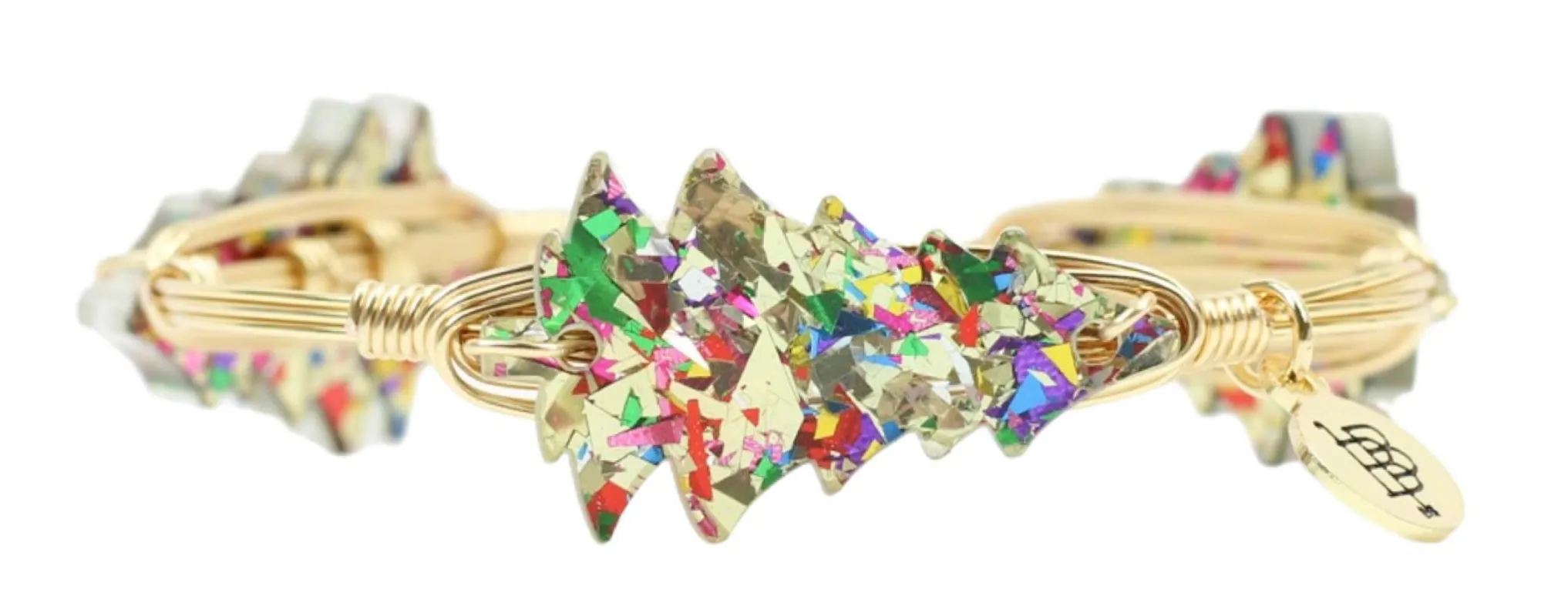 Christmas Cheer Bangle Bracelet sold by Bourbon and Bowties