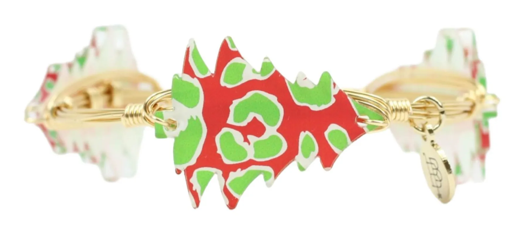 Grinchmas Tree Bangle Bracelet made by Bourbon and Bowties