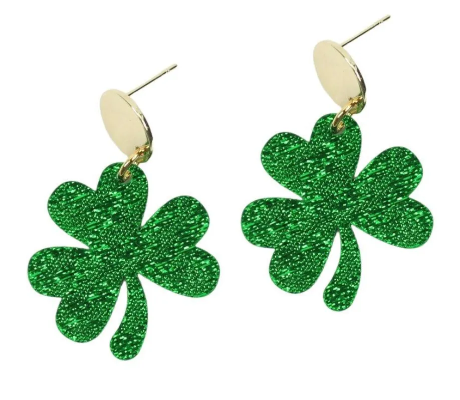 The Shamrock Earring sold by Bourbon and Bowties