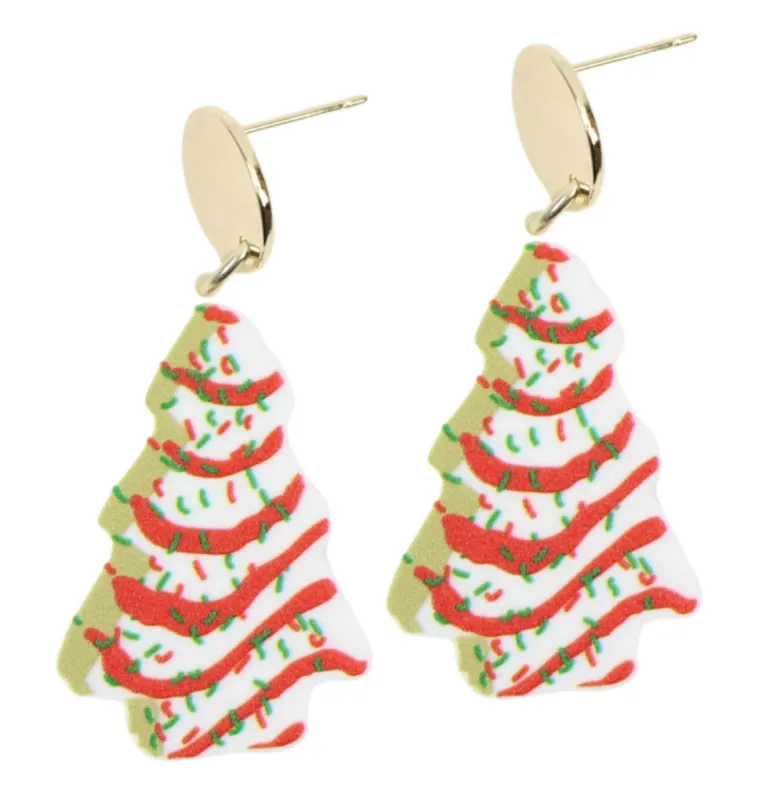 Christmas Cake Earring sold by Bourbon and Bowties