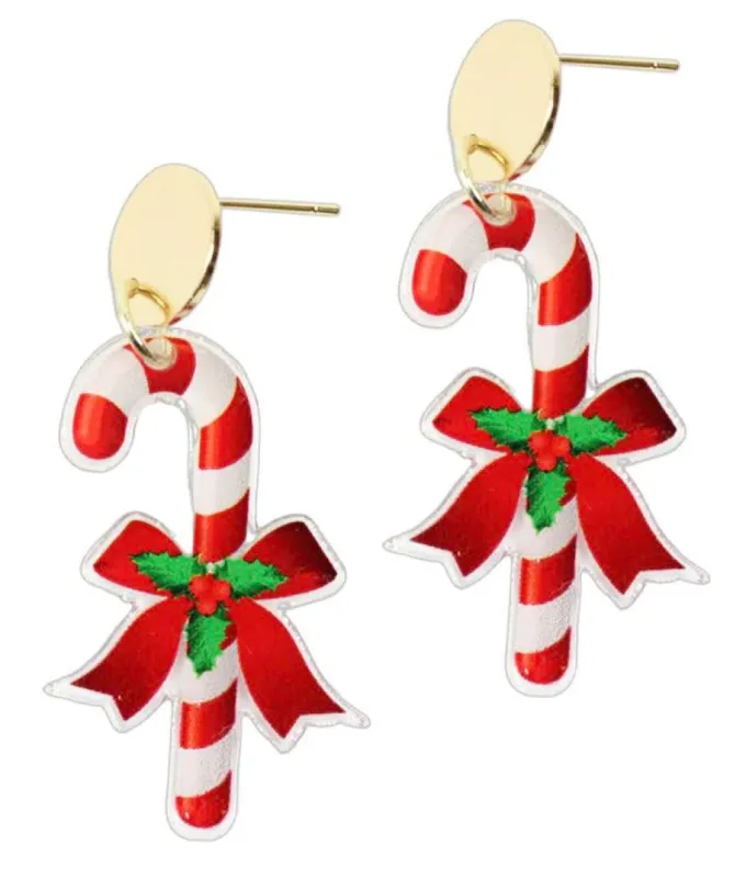 Candy Cane Earring sold by Bourbon and Bowties
