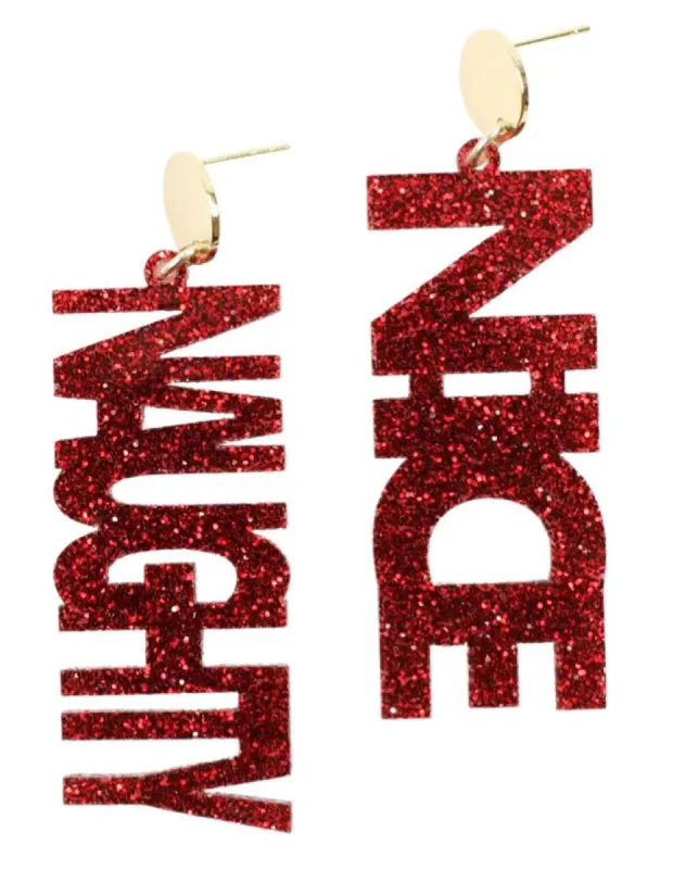 Naughty or Nice Earring sold by Bourbon and Bowties