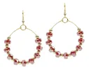 The Chloe Earring - Red Sparkle sold by Bourbon and Bowties