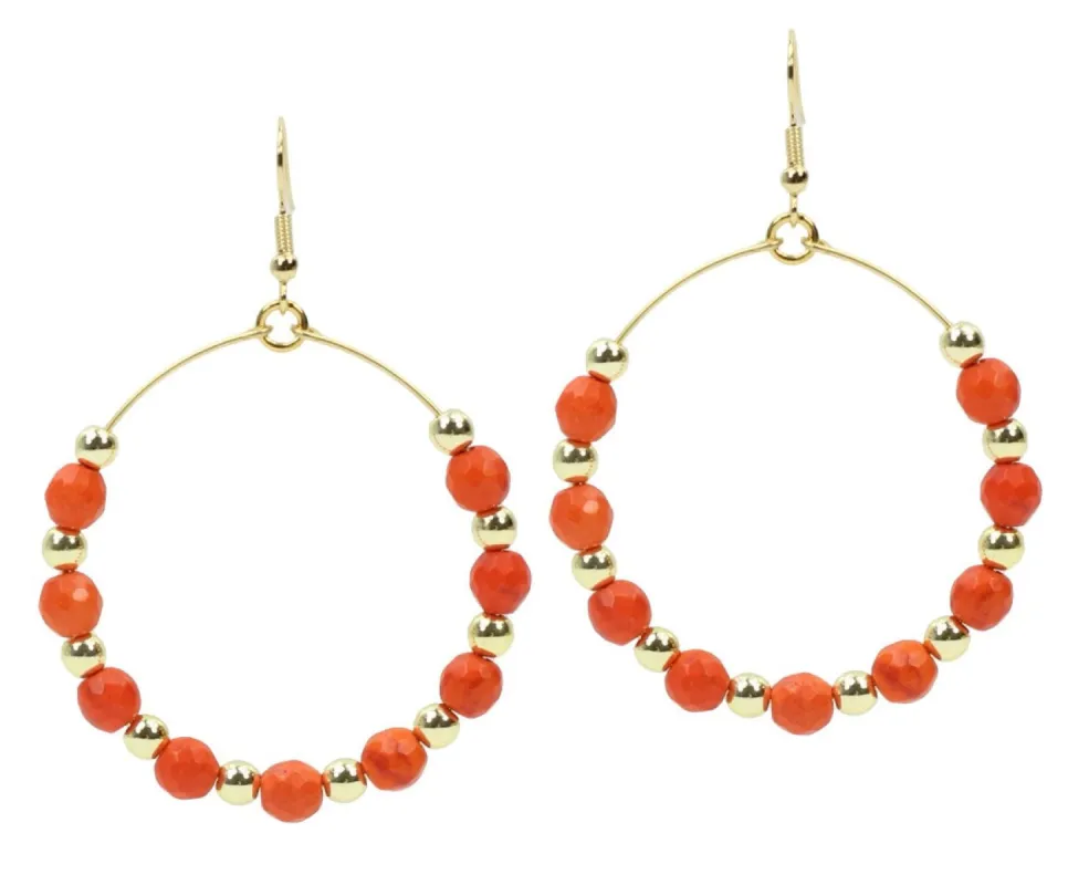 The Chloe Earring - Orange sold by Bourbon and Bowties