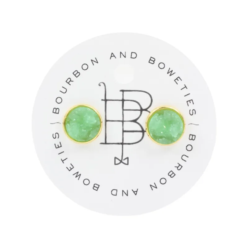 The Carli Stud Earring - Green sold by Bourbon and Bowties