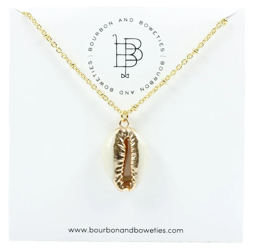 The Cowry Shell Necklace sold by Bourbon and Bowties