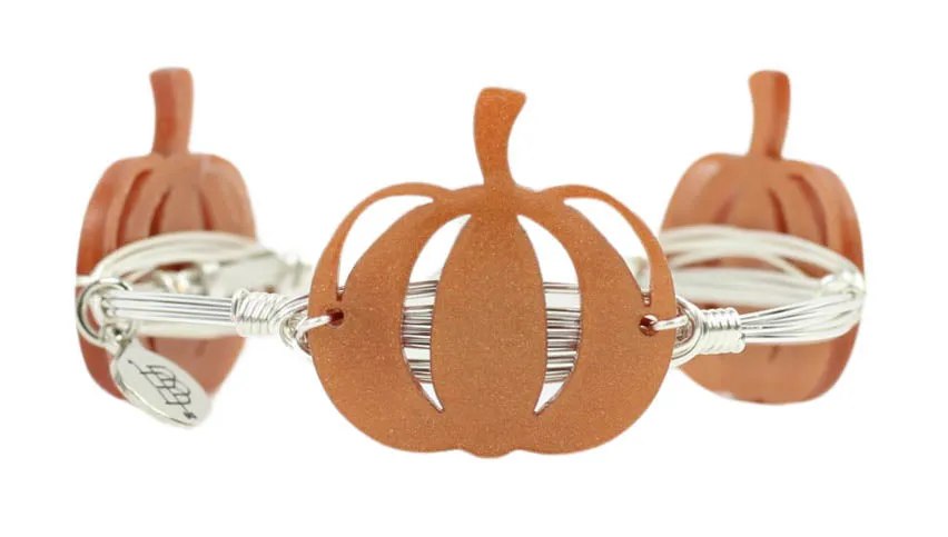 The Caramel Pumpkin Bangle Bracelet sold by Bourbon and Bowties product image thumbnail 2