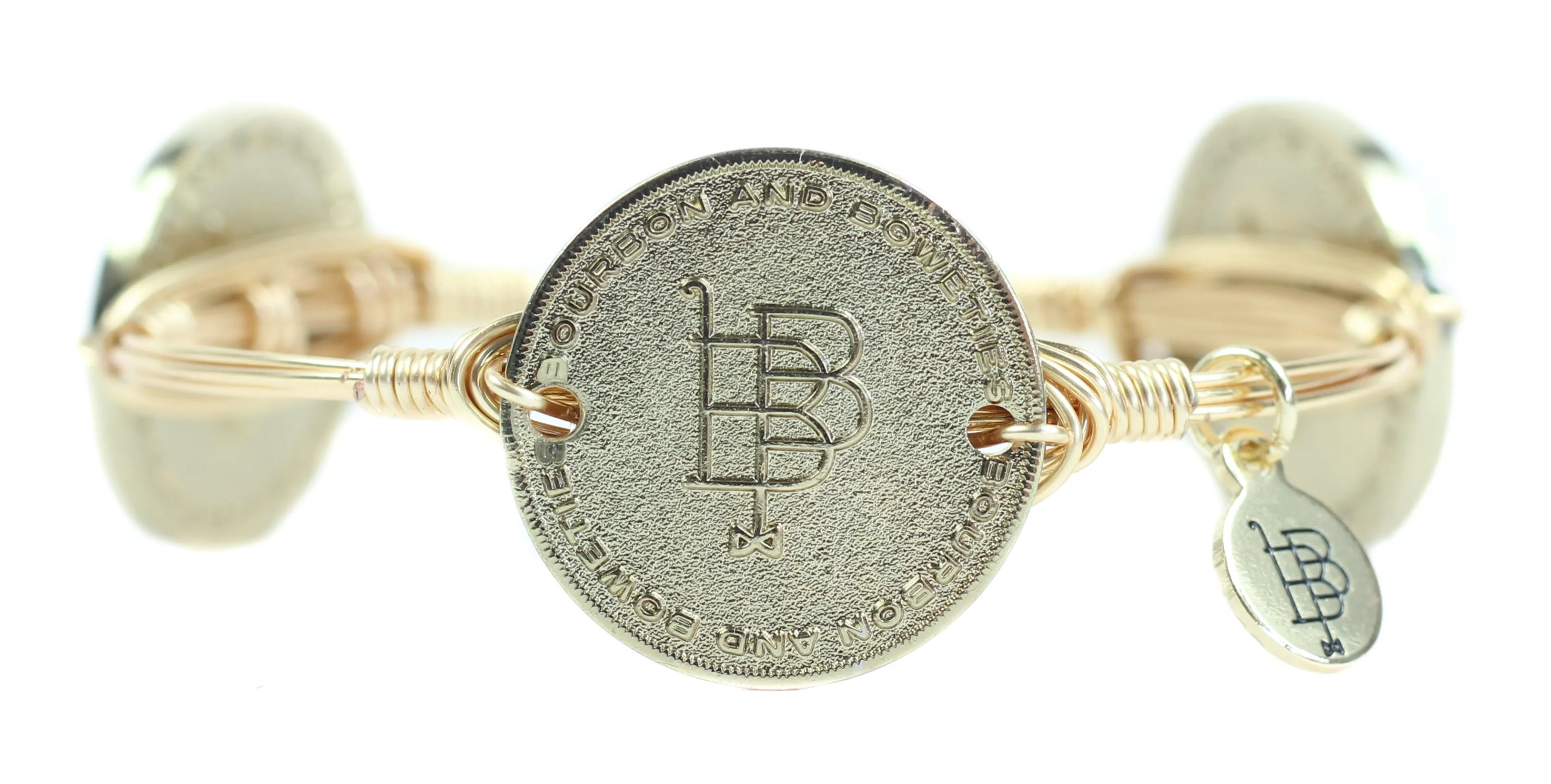 The B&B Signature Coin Bangle Bracelet sold by Bourbon and Bowties