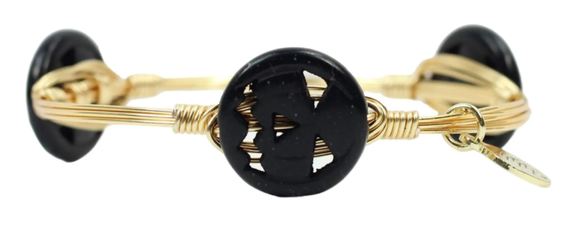 Black Jack O Lantern Bangle Bracelet sold by Bourbon and Bowties