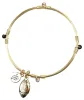 The Gameday Bangle - Black & Gold sold by Bourbon and Bowties