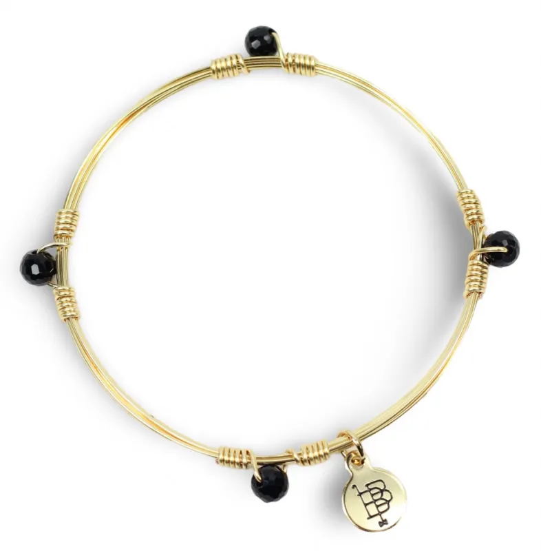 The Morgan Bangle - Black sold by Bourbon and Bowties