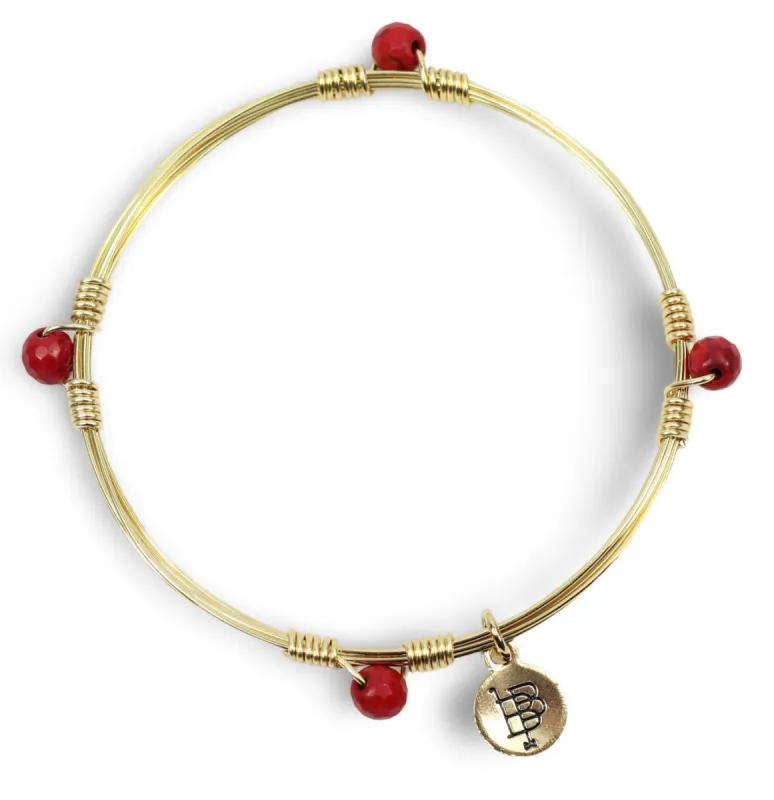The Morgan Bangle - Red sold by Bourbon and Bowties