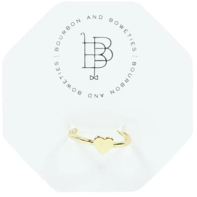 The Gold Heart Ring sold by Bourbon and Bowties