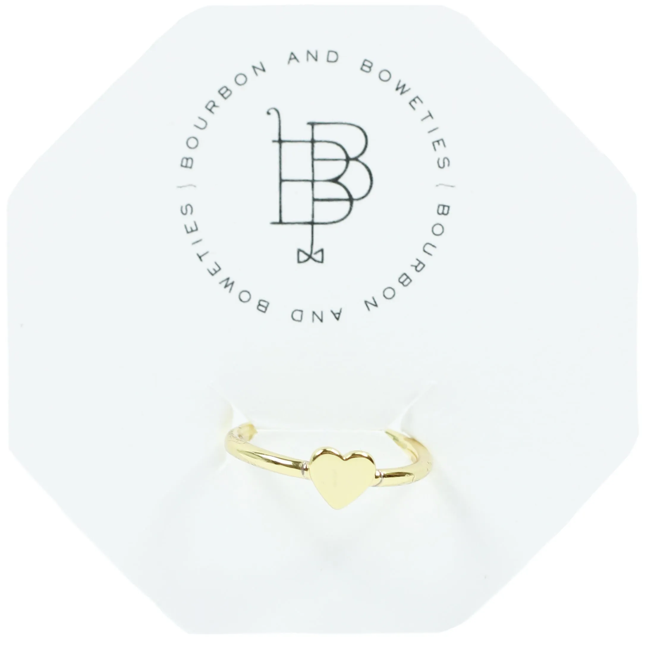 The Gold Heart Ring sold by Bourbon and Bowties