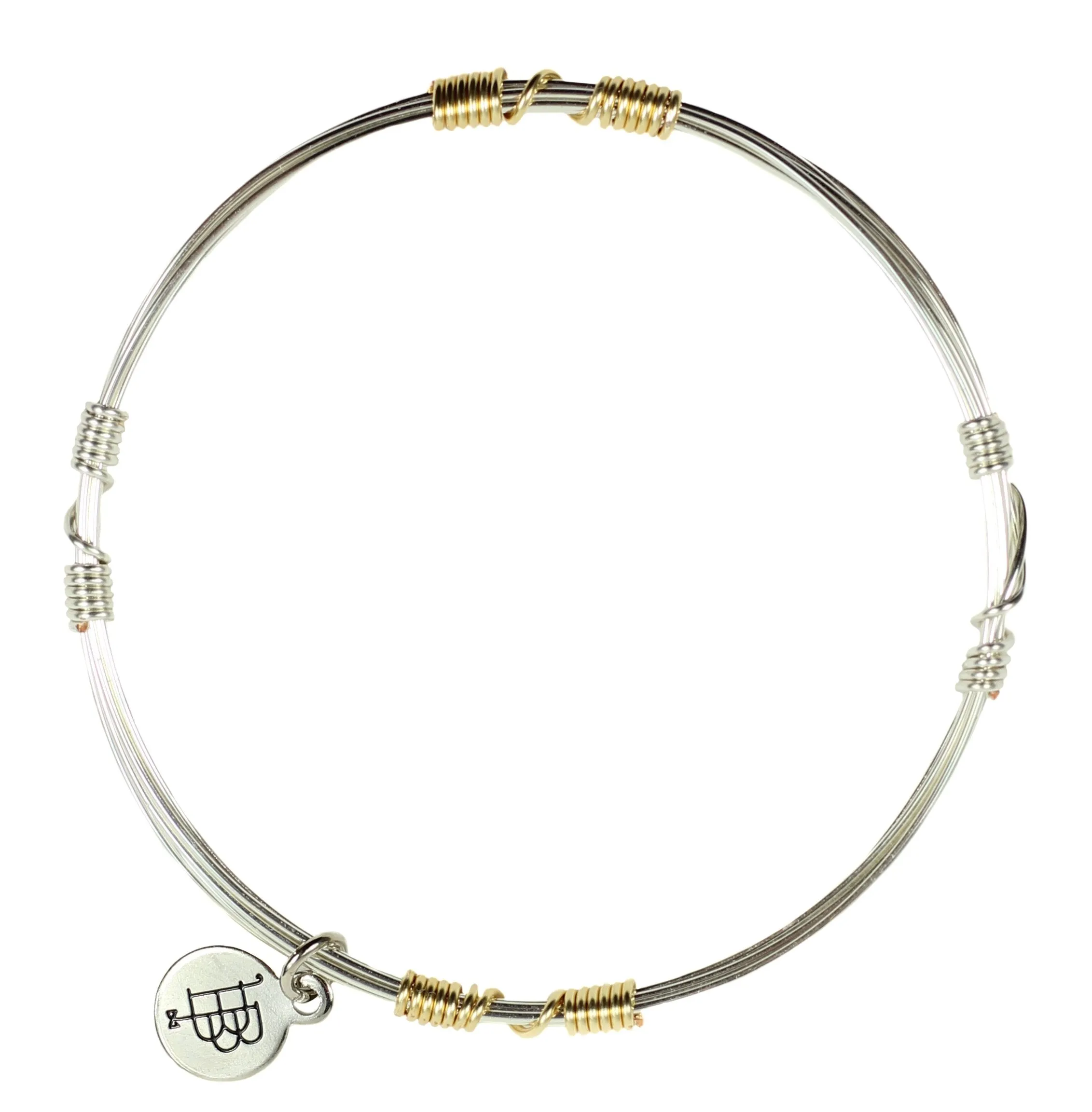 Mixed Metal Bangle Stacker sold by Bourbon and Bowties product image thumbnail 2