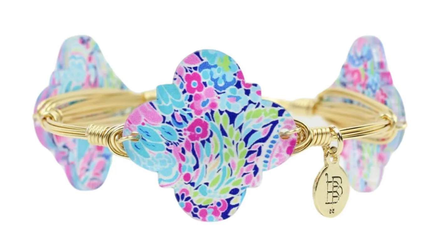The Garden Party Bangle Bracelet sold by Bourbon and Bowties