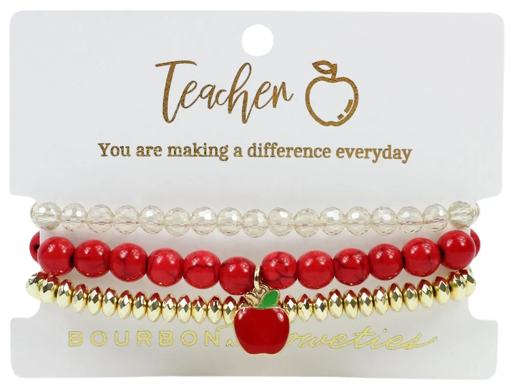 Teacher Stretchy Stack sold by Bourbon and Bowties